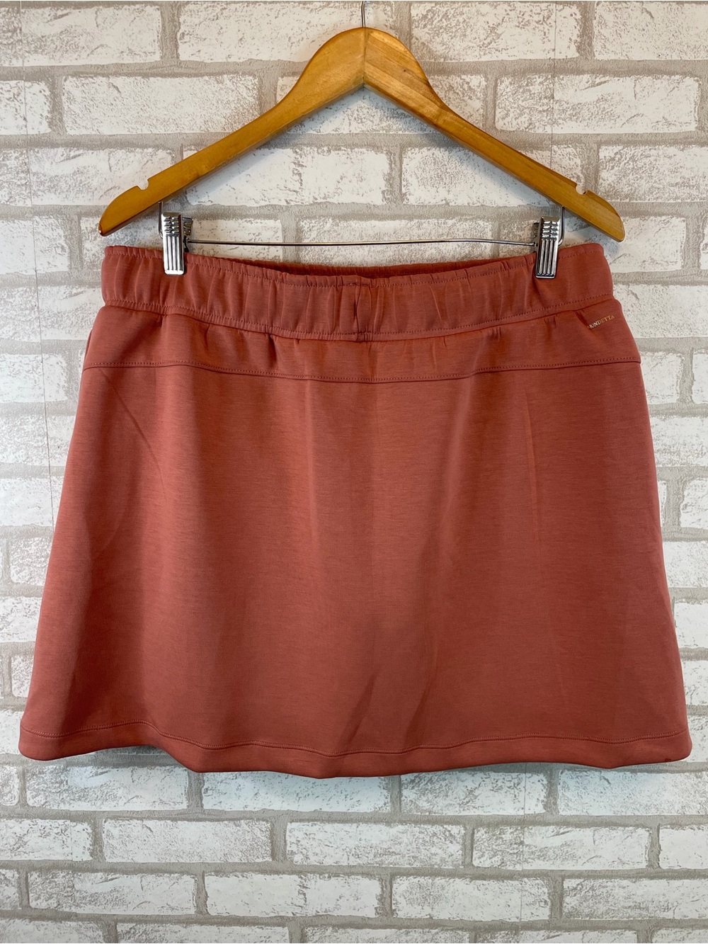 Mondetta Performance Skirt with Built-In Shorts Terracotta Orange Size L - Picture 2 of 9